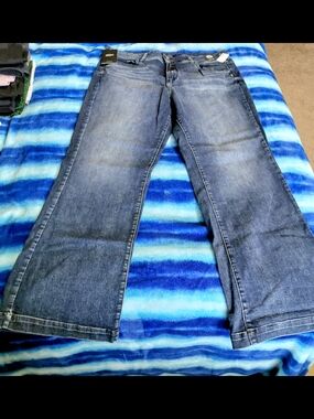 Silver Brand Avery Curvy Fit High Rise Trousers - Dark Indigo